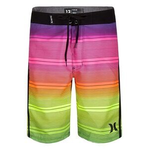 NWOT Hurley Boys' Classic Board Shorts - Multicolor Ombre - Size 8